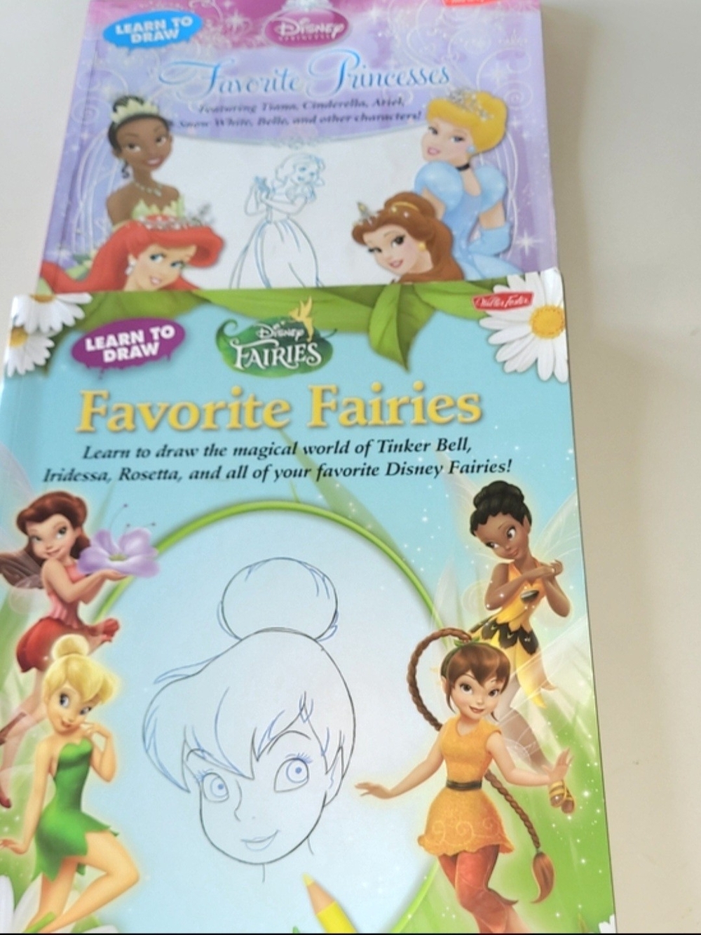 Disney Favorite Princess and Disney Favorite Fairies Learn-to-Draw Books